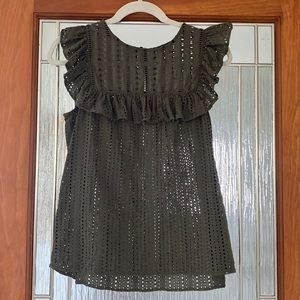 Banana Republic eyelet top